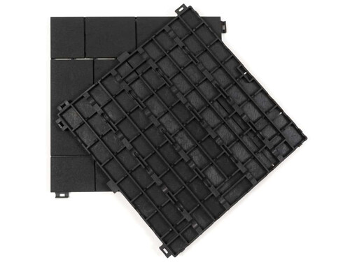 Декинг плочки Mosaic 30x30 см–6 броя - графитен цвят