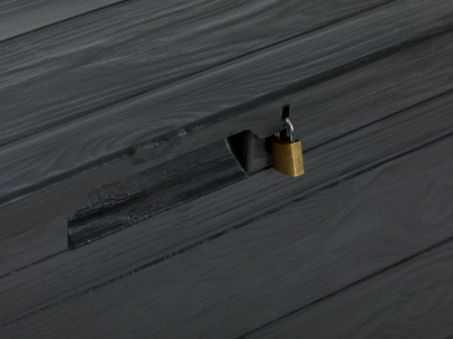 Кутия за съхранение Multybox Woody’s 90 л цвят антрацит