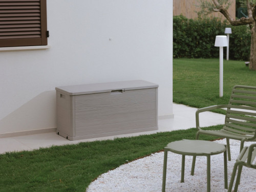 Кутия за съхранение Multybox Woody’s 280 л цвят таупе