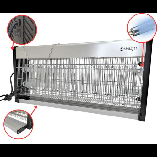 Инсектицидна лампа Maltec защита до 250 кв.м.