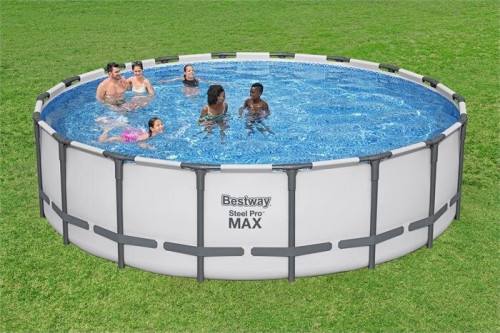 Сглобяем басейн Bestway 561FJ Steel Pro Max 5616 – Ø549x132 см