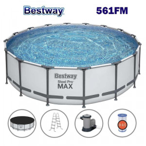 Сглобяем басейн Bestway Steel Pro MAX 610х132 см модел 561FM Сглобяем басейн Bestway Steel Pro MAX 610х132 см модел 561FM
