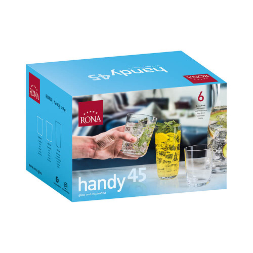 Чаша за вода Rona Handy 8413 - 340 мл - 6 броя