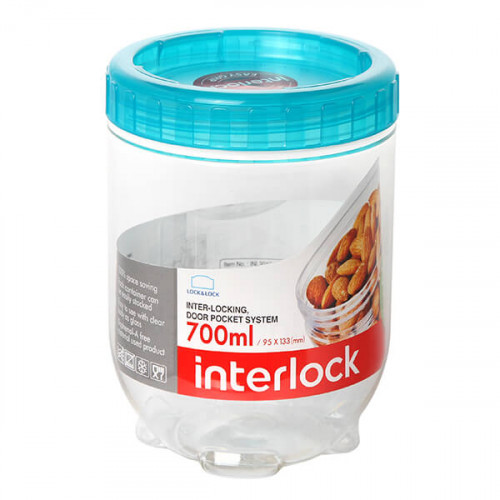 Буркан Lock & Lock Interlock INL304B-700 мл-петролено зелен