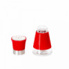 Солница Muhler MR-1401R-Ø6.5xH11cm-червена-megahome.bg