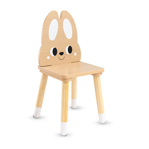 Детски комплект маса и столчета с форма на зайче