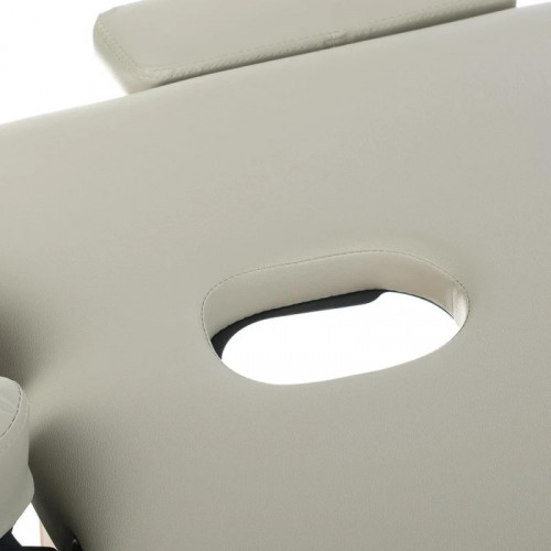 Дървена сгъваема масажна кушетка сива