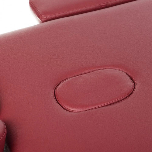 Алуминиева сгъваема масажна кушетка бордо