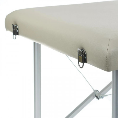 Алуминиева сгъваема масажна кушетка сива
