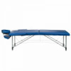 Алуминиева сгъваема масажна кушетка синя-megahome.bg