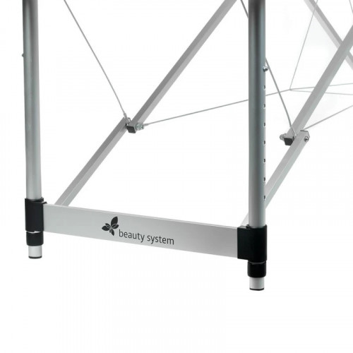 Алуминиева сгъваема масажна кушетка синя