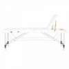 Сгъваема масажна кушетка три сегментна-Бяла-megahome.bg