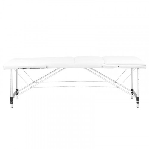 Сгъваема масажна кушетка три сегментна-Бяла