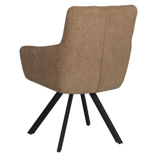 Трапезен стол BATU – светло кафяво и черно