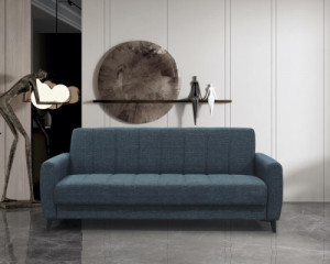 HILTON разтегателен диван 3-ка с ракла – черен пепит HILTON разтегателен диван 3-ка с ракла – черен пепит