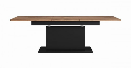 Разтегателна холна маса BUSETTI – дъб вотан и черно мат