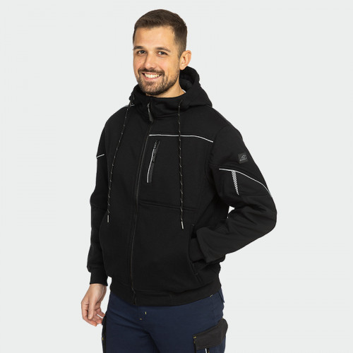 Суитшърт с цип BWOLF DAYTONA Hoodie Черен
