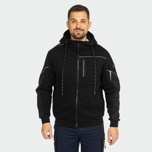 Суитшърт с цип BWOLF DAYTONA Hoodie Черен