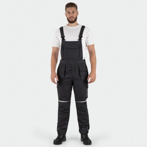 Зимен работен гащеризон BWOLF DRIFT ICE Salopette-тъмносив