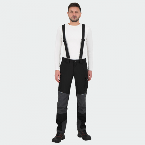 Зимен работен панталон BWOLF KICK - черен