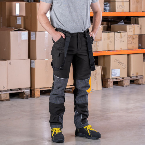 Зимен работен панталон BWOLF KICK - черен