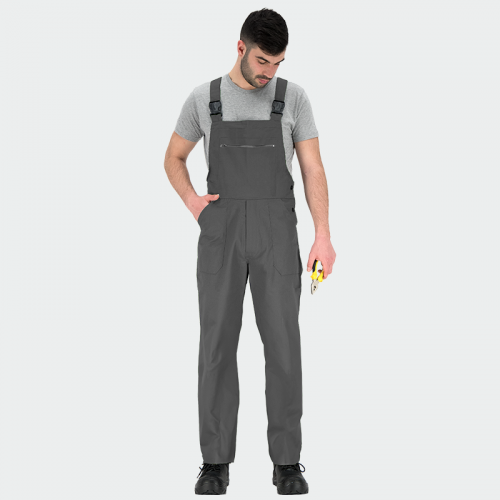 Летен работен гащеризон BWOLF ANAX Salopette -тъмносив