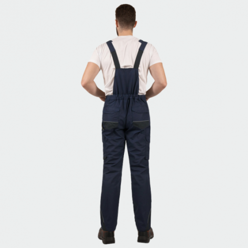 Летен работен гащеризон BWOLF DRIFT Salopette -тъмносин