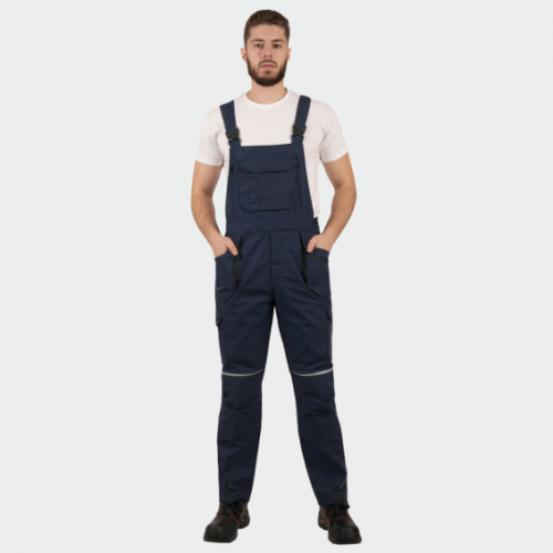 Летен работен гащеризон BWOLF DRIFT Salopette -тъмносин