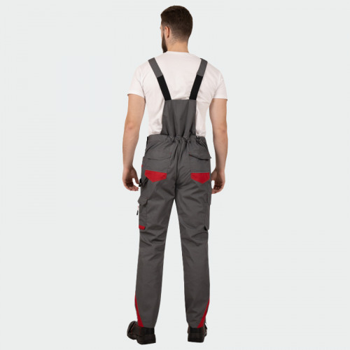 Летен работен гащеризон BWOLF DRIFT Salopette -тъмносив