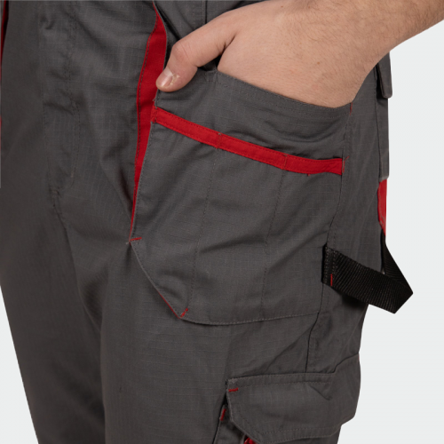 Летен работен гащеризон BWOLF DRIFT Salopette -тъмносив