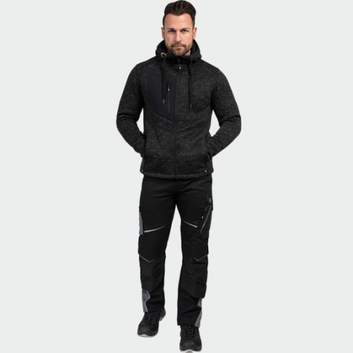 Летен работен панталон Leib wächter FLEXH -черен