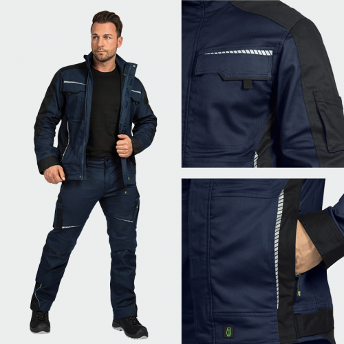 Лятно работно яке Leib wächter FLEXJ -тъмносиньо