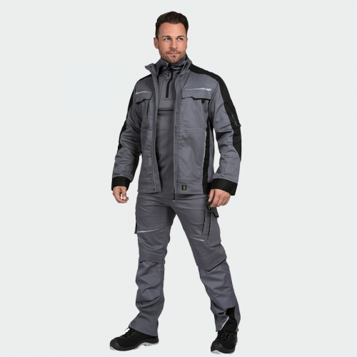 Лятно работно яке Leib wächter FLEXJ -сиво