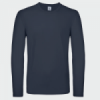 Блуза с дълъг ръкав B&C collection #E150 LSL -тъмносин-megahome.bg
