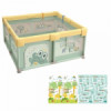 Бебешка кошара JumpiPlay 120x120 см с килим и безопасна зона-megahome.bg