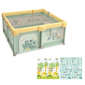 Бебешка кошара CosmoBear Yard-120x120 см с килим