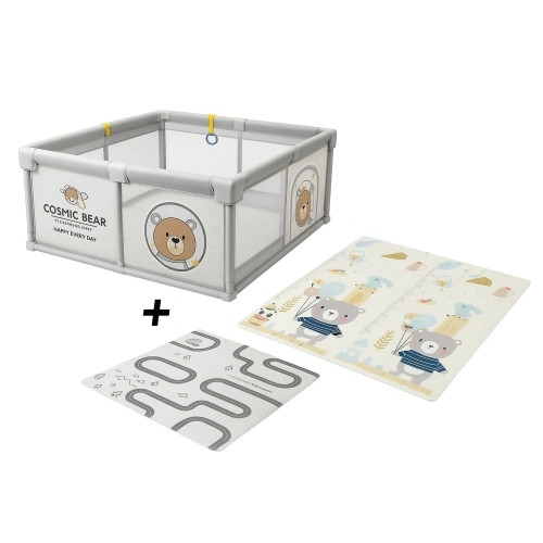 Бебешка кошара AstroCub PlayZone 150x180 см с мече