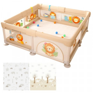 Мека ограда LEO FUN M – 150x180 см с мотив лъвчета