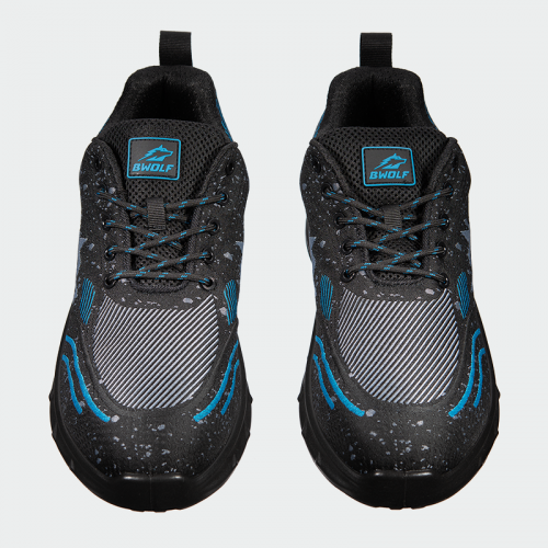 Ниски работни обувки с бомбе BWOLF SPLASH S1PL- черни