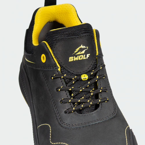 Ниски работни обувки с композитно бомбе BWOLF PHOENIX S3S –Черни