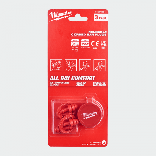 Тапи за уши MILWAUKEE M EAR PLUGS CORDED – 3 броя