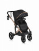 Комбинирана бебешка количка 3 в 1 Eggo Caviar-black-megahome.bg