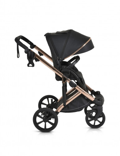 Комбинирана бебешка количка 3 в 1 Eggo Caviar-black