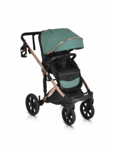 Комбинирана бебешка количка 3 в 1 Eggo Emerald- blue