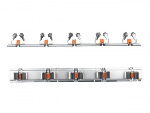 Държачи за инструменти на шина 50 см – комплект от 5 броя
