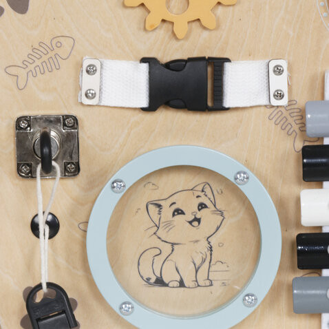 Дървената Монтесори дъска Cat