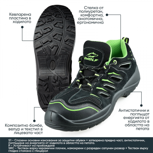 Работни сандали - BWOLF HAWAII S1P