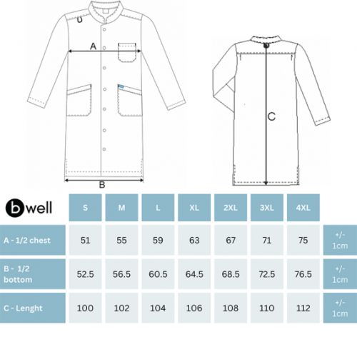 Медицинска престилка Bwell ANTONIO