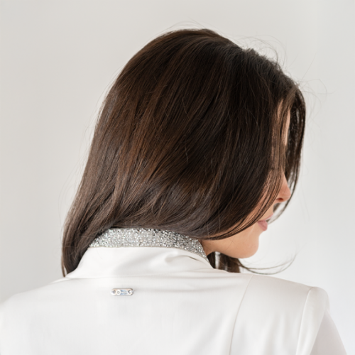 Медицинска престилка Bwell Atelier AMELIA - бяла