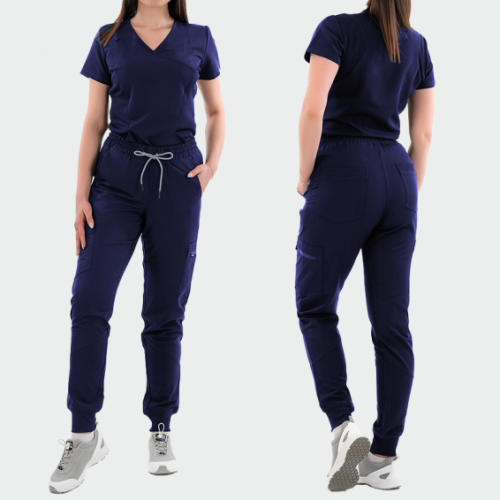 Медицински панталон Bwell RICCI - тъмносин